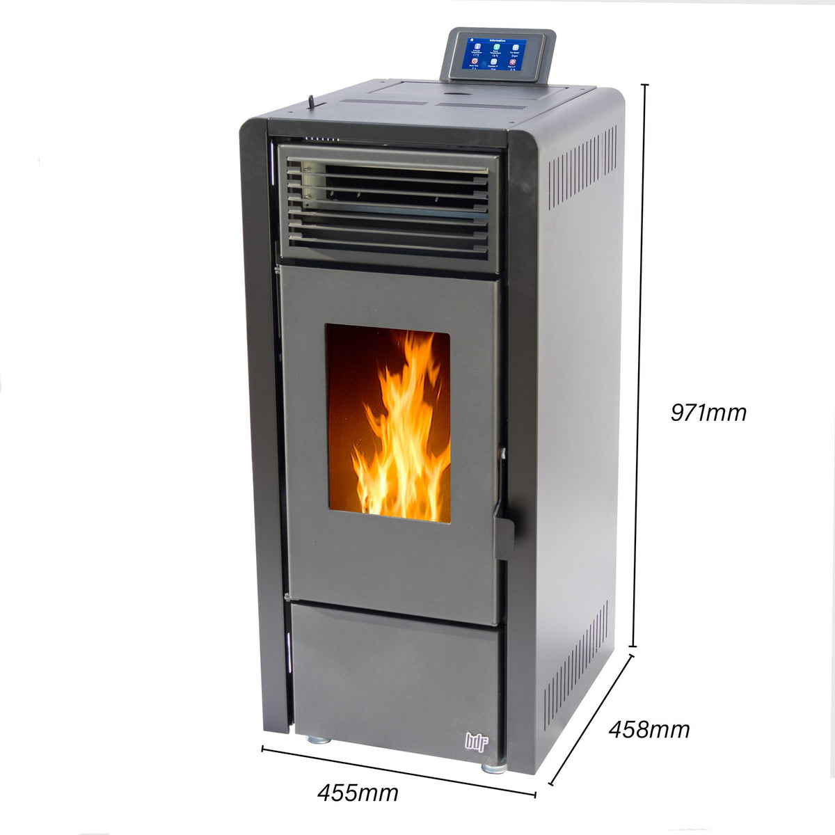 BDF Olivia Pellet 10 Kw 📶 WiFi + Kit de caños