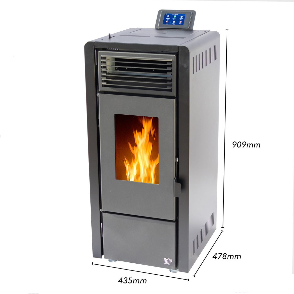 BDF Olivia Pellet 8 Kw 📶 WiFi + Kit de caños
