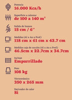 Ñuke Coral Plata con Horno