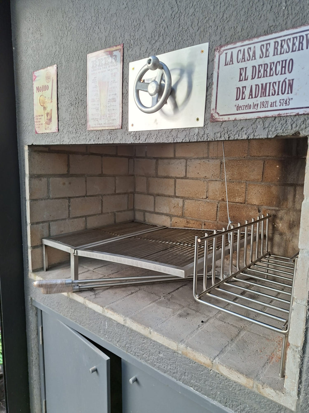 Parrilla Articulada Aprox. 80 a 90 cm