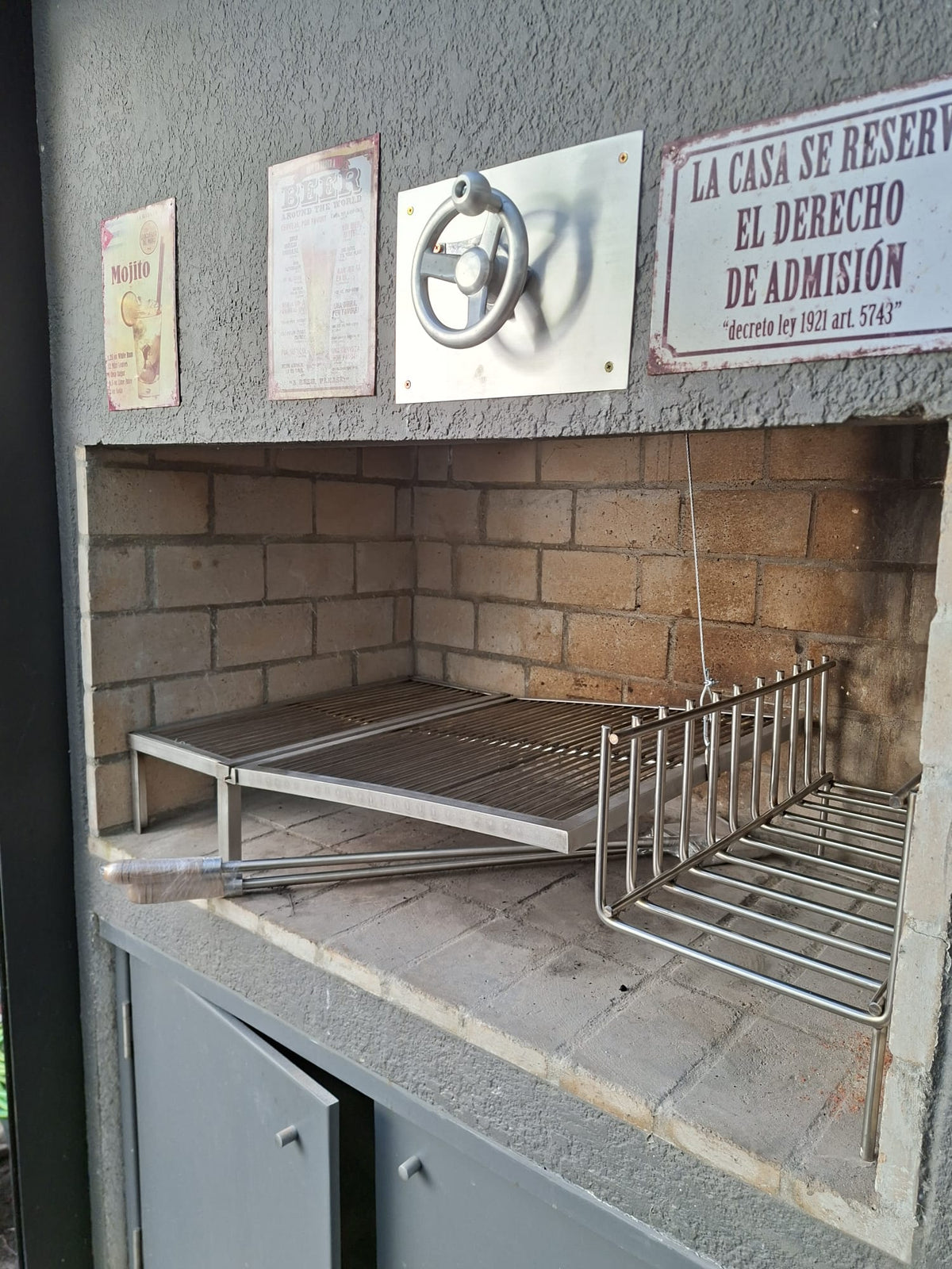 Parrilla Articulada Aprox. 80 a 90 cm